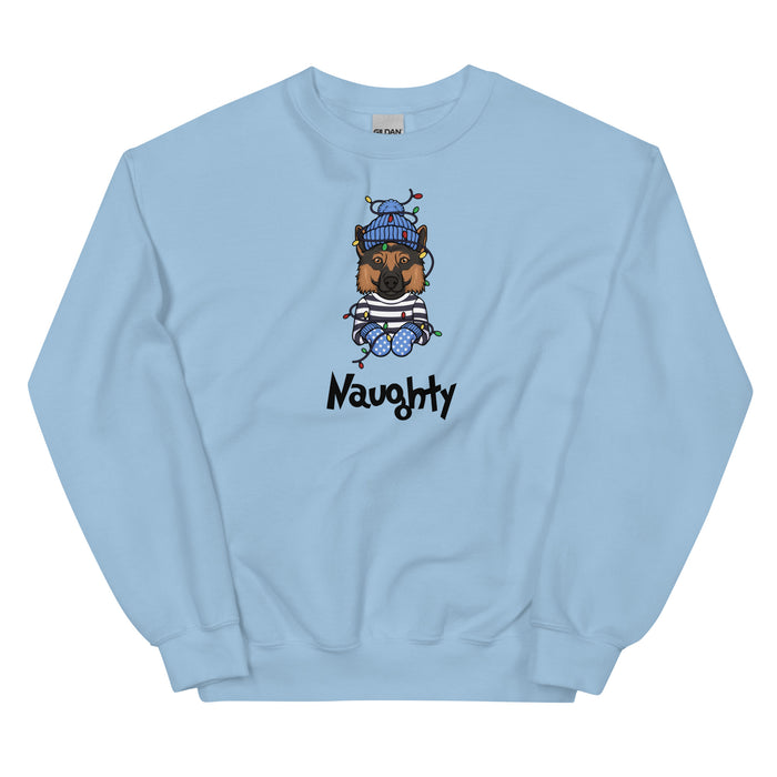 "Naughty GSD" Holiday Sweatshirt