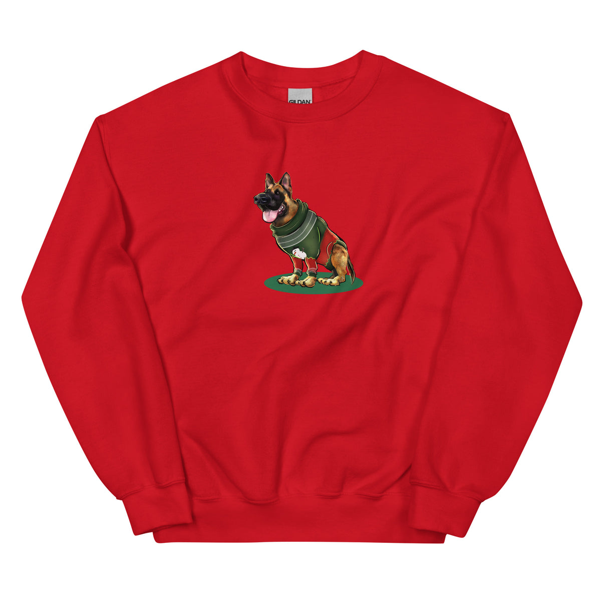 Christmas Sweater Sweatshirt German Shepherd Coffee Company